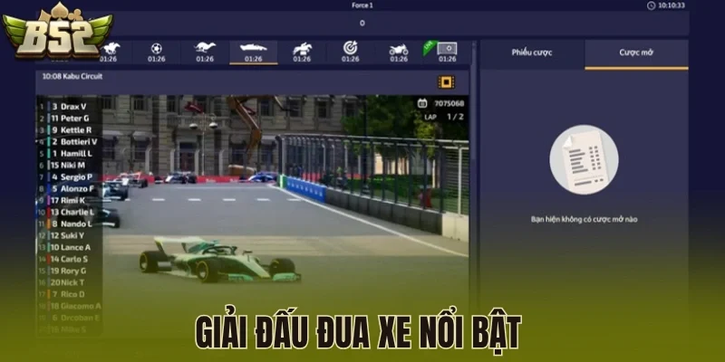 Giải đấu đua xe nổi bật 